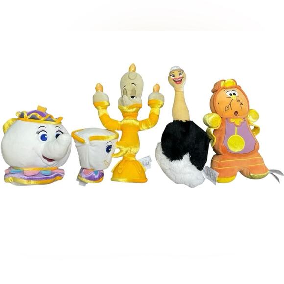 Disney Other - Disney Beauty & the Beast Characters Plush Toys 5 piece Set